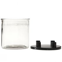 Produkt Świecznik szklany Pręt świecznik dekoracyjny szklany W11cm Ø10cm