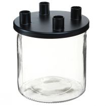 Produkt Świecznik szklany Pręt świecznik dekoracyjny szklany W11cm Ø10cm