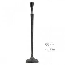 Produkt Świecznik Czarny Świecznik metalowy Ø13cm W59cm
