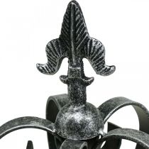 Produkt Dekoracyjna korona metalowa w stylu postarzanego srebra Ø12cm W20cm