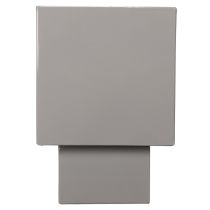 Produkt Szara doniczka w kształcie kostki z podstawą do nowoczesnej dekoracji, 22 cm
