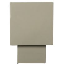 Produkt Zielona doniczka w kształcie kostki, 22 cm, z podwyższoną podstawą