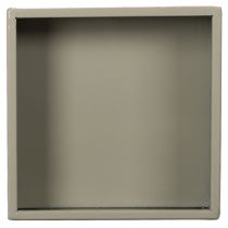 Produkt Zielona doniczka w kształcie kostki, 22 cm, z podwyższoną podstawą