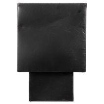 Produkt Czarna doniczka w kształcie kostki z podstawą, nowoczesna, 22 cm
