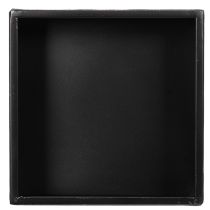 Produkt Czarna doniczka w kształcie kostki z podstawą, nowoczesna, 22 cm