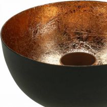 Produkt Świecznik czarny, brązowy świecznik sztyftowy Ø10cm W5cm