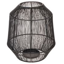 Produkt Czarny świecznik, dekoracyjna latarnia, druciany kosz, Ø24cm, wys.28cm