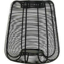 Produkt Świecznik Czarny metalowy kosz Świecznik Ø24cm W26cm