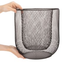 Produkt Czarny metalowy koszyczek na świece, Ø28,5/18 cm, zestaw 2 szt.