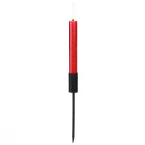 Produkt Świecznik świece w sztyfcie z metalowym trzpieniem, czarny Ø23mm 4szt