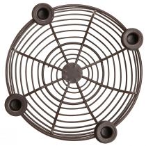 Produkt Świecznik na 4 świece misa ozdobna metalowa brązowa Ø14cm