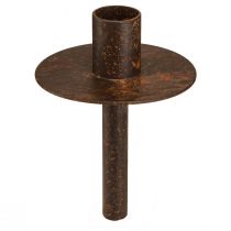 Produkt Świecznik na butelki o wyglądzie rdzy Ø8,5cm W12cm 2szt