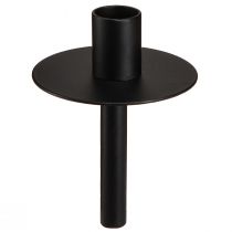 Produkt Świecznik na butelki czarny metalowy wys. 12cm 2szt