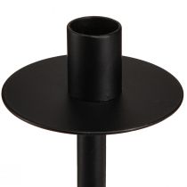 Produkt Świecznik na butelki czarny metalowy wys. 12cm 2szt