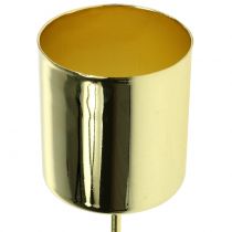 Świecznik do świec patyczkowych złoty Ø3,5cm H4cm 4szt.