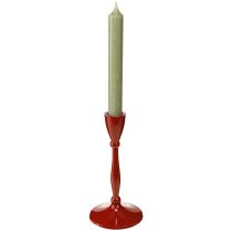 Produkt Świecznik na świece stożkowe Świecznik stożkowy czerwony wys. 17cm