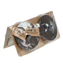 Produkt Świeczniki brązowe Ø9cm 4 szt.