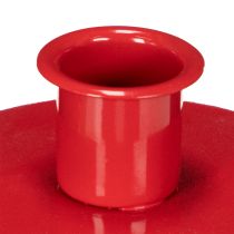 Produkt Małe czerwone świeczniki na świece stożkowe 8cm, 3 sztuki