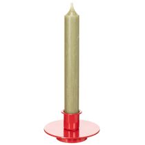 Produkt Małe czerwone świeczniki na świece stożkowe 8cm, 3 sztuki