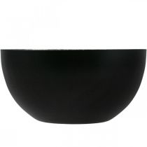 Produkt Świecznik czarny srebrny ozdoba świąteczna Ø13cm W6,5cm