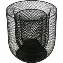 Produkt Świecznik metalowy koszyk z czarnego drutu Ø28,5/18cm zestaw 2 szt