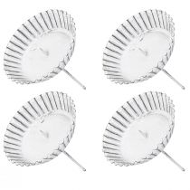 Produkt Świecznik wtykowy biały Forma do ciasta Ø10cm 4szt