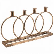 Świecznik sztyftowy świecznik vintage 4-płomienny złoty L45cm