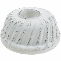 Produkt Świecznik Gugelhupf Forma do pieczenia Shabby Chic Biały Ø7,2 cm W3 cm