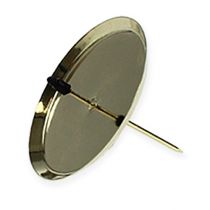 Produkt Komplet złotych metalowych świeczników z kolcem, 4 sztuki