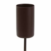 Produkt Świecznik na świece w sztyfcie brązowy Ø2,3cm W14cm 4 szt