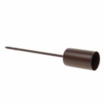 Produkt Świecznik na świece w sztyfcie brązowy Ø2,3cm W14cm 4 szt