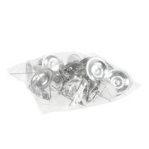 Produkt Świecznik z kolcem srebrny Ø5cm 36 szt