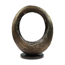 Świecznik, metalowa rzeźba dekoracyjna, świecznik na tealighty wys. 33,5 cm