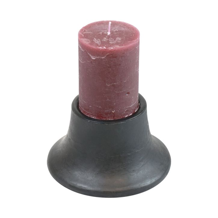 Produkt Świecznik czarny świecznik ceramiczny Ø12,5cm W7cm