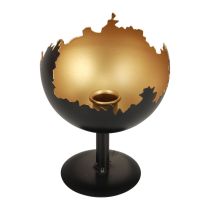 Dekoracja stołu Świąteczny świecznik metalowy 15,5cm Ø12cm