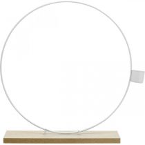 Produkt Ozdobny pierścionek ze stojakiem biały świecznik metalowa dekoracja stołu Ø23cm