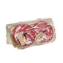 Produkt Podstawka pod świeczkę do sztyftu czerwona Ø8cm 4szt