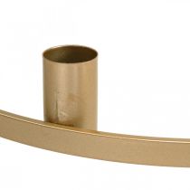 Produkt Pierścień na świeczkę, świecznik stożkowy, metal, matowe złoto, Ø35cm