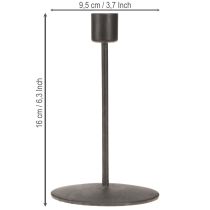 Produkt Świecznik metalowy świecznik antyczny brąz wys. 16cm 2szt
