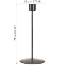 Produkt Świecznik antyczny brąz wys. 21,5cm 2szt