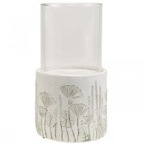 Produkt Świecznik szklany lampion z podstawą Ø17cm W32cm