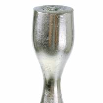 Produkt Świecznik antyczne srebro H31cm