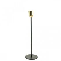 Produkt Świecznik złoty/czarny, świecznik wykonany z metalu W29cm Ø2,2cm