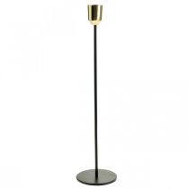 Produkt Świecznik, metalowy świecznik, złoty/czarny H33,5cm Ø2,2cm