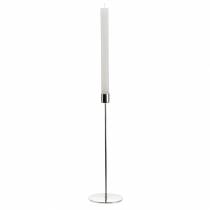 Produkt Zestaw metalowych świeczników na świece patyczkowe srebrne Ø2,2cm H28cm 2szt.
