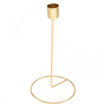 Produkt Świecznik złoty metalowy ozdobny świecznik Ø10cm W20cm