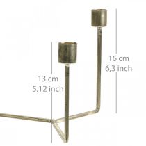 Produkt Podstawka pod świece na tacę Szampan Metal 37×17×18cm