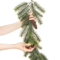 Produkt Ozdobna gałązka sosnowa, sztuczny wianek do zimowych aranżacji, 190 cm