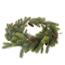 Produkt Ozdobna gałązka sosnowa, sztuczny wianek do zimowych aranżacji, 190 cm