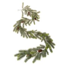 Produkt Ozdobna gałązka sosnowa, sztuczny wianek do zimowych aranżacji, 190 cm